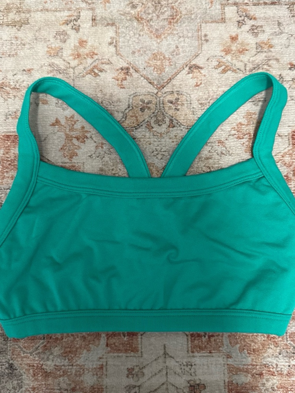 Colsie Teal Seamless Light-Support Sports Bralette